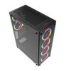 Carcasă pentru computer Darkflash Phantom + 6 ventilatoare (negru)