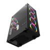 Carcasă pentru computer Darkflash Phantom + 6 ventilatoare (negru)