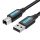 Cablu USB 2.0 A-B Vention COQBD 0.5m (negru)