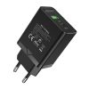 Încărcător de perete EU USB-A(18W) USB-C(20W) Vention FBBB0-EU 2.4A PD3.0 (negru)