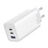 Încărcător de perete GaN 2xUSB-C+ USB-A Vention FAAW0-EU 2.4A PD 65W/30W/30W alb