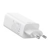 Încărcător de perete GaN 2xUSB-C+ USB-A Vention FAAW0-EU 2.4A PD 65W/30W/30W alb