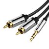 Kábel Audio 3.5mm Male to 2x RCA Male Vention BCFBG 1.5m Fekete