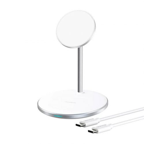 Încărcător wireless Choetech T581-F cu suport (alb)