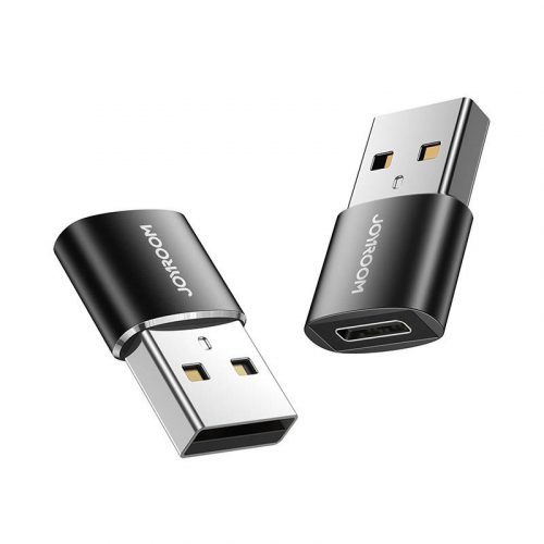 Adapter USB hím-betét C típusú (2 db) Joyroom S-H152 (fekete)