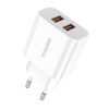 Gyorstöltő Foneng 2x USB EU45 + USB Lightning kábel