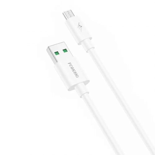 Foneng X67 USB-Micro USB kábel, 5A, 1m (fehér)