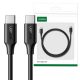 UGREEN 15177 USB-C - USB-C kábel, 1,5m (fekete)