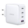 Încărcător UGREEN 15337 Nexode, 3xUSB-C, USB-A 3.0, PD3.0, QC4.0, GaN, 100W (alb)