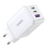 Încărcător UGREEN 15334 Nexode, 2xUSB-C, USB-A 3.0, PD3.0, QC4.0, GaN, 65W (alb)