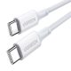 UGREEN 15269 2 x cablu USB-C , 2m (alb)