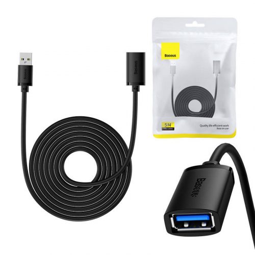 Cablu prelungitor Baseus AirJoy USB 3.0, 0,5 m (negru)