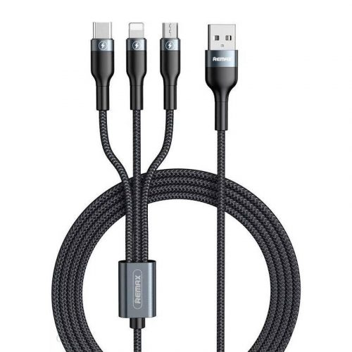 USB kábel 3in1, Remax Sury 2 sorozat 1.2m, 2A