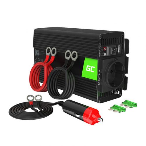 Invertor Green Cell 12V - 230V 300W/600W convertor de tensiune (undă sinusoidală pură)