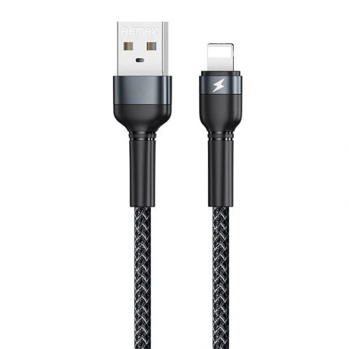 Cablu USB Lightning Remax Jany Alloy, 1m, 2,4A (negru)