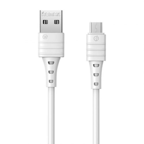 Cablu USB Micro Remax Zeron, 1m, 2,4A (alb)