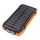 Choetech B567 Solar power bank with inductive charging 3x USB  20000mAh 20W / QC 18W / Qi 10W (black-orange)