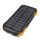 Choetech B659 Solar power bank with inductive charging 2x USB 10000mAh Qi 5W (black-orange)