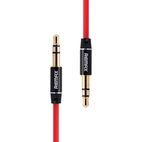 Mini jack 3.5mm AUX kábel Remax RL-L100 1m (piros)