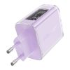 Încărcător de perete Acefast A45, 2x USB-C, 1xUSB-A, 65W PD (violet)