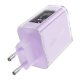 Încărcător de perete Acefast A45, 2x USB-C, 1xUSB-A, 65W PD (violet)