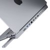 USB-C dokkolóállomás / hub MacBook Pro 13" / 14" INVZI MagHub 12in2 SSD tálcával (szürke)