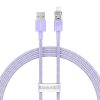 Baseus Lightning Explorer Series Cablu de încărcare rapidă USB-A, 1m, 2,4A (violet)