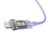 Baseus Lightning Explorer Series Cablu de încărcare rapidă USB-A, 1m, 2,4A (violet)