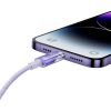 Baseus Lightning Explorer Series Cablu de încărcare rapidă USB-A, 1m, 2,4A (violet)