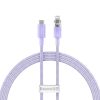 Cablu de încărcare rapidă Baseus USB-C to Lightning Explorer Series 1m, 20W (violet)