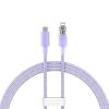 Cablu de încărcare rapidă Baseus USB-C to Lightning Explorer Series 1m, 20W (violet)