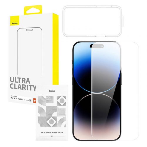 Baseus OS Diamond Series HD Diamond Series HD Tempered Glass Screen Protector pentru Iphone 14 Pro Max (transparent)