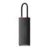 Baseus OS Lite hub 6 portos USB-C - 2x USB 3.0 + USB-C PD + HDMI + SD/TF (fekete)