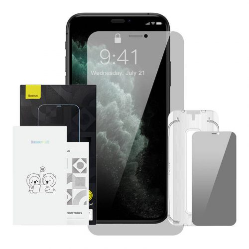 Baseus Crystal Crystal protecție de ecran din sticlă călită 0,3 mm pentru iPhone X/XS