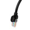 Cablu de rețea Baseus Ethernet CAT5, 0,5 m (negru)