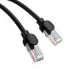 Cablu de rețea Baseus Ethernet CAT5, 0,5 m (negru)