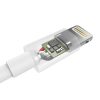 USB Lightning kábel Choetech IP0026, MFi, 1.2m (fehér)