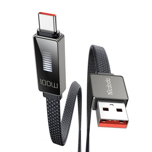 Cablu Mcdodo CA-4980 USB la USB-C cu afișaj 1,2 m (negru)