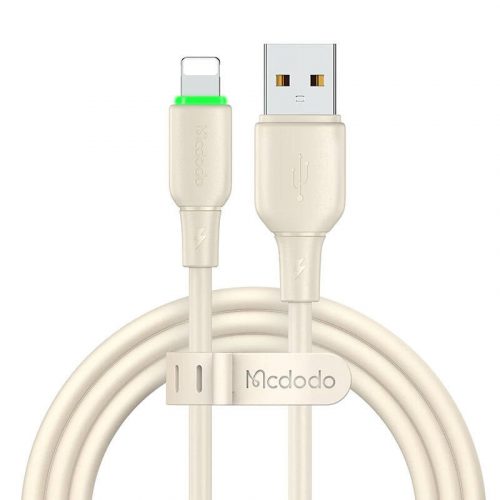 Cablu USB la Lightning Mcdodo CA-4740 cu lumină LED 1,2 m (bej)