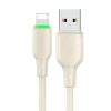 Cablu USB la Lightning Mcdodo CA-4740 cu lumină LED 1,2 m (bej)