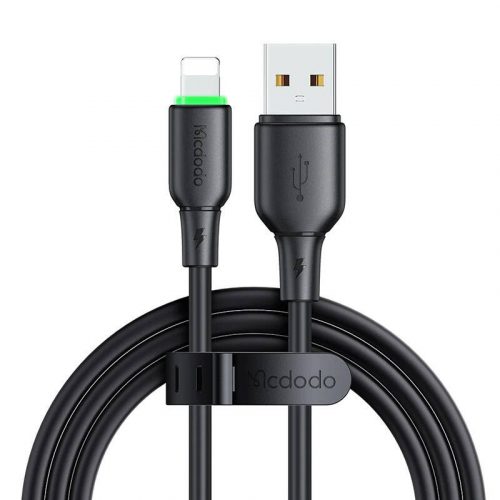 Cablu USB la Lightning Mcdodo CA-4741 cu lumină LED 1,2 m (negru)