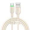 Cablu USB la USB-C Mcdodo CA-4750 cu lumină LED 1,2 m (bej)