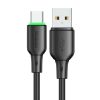 Cablu USB la USB-C Mcdodo CA-4751 cu lumină LED 1,2 m (negru)