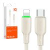 Cablu USB-C do Lightning Mcdodo CA-4760 cu lumină LED 1,2 m (bej)