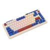 Tastatură mecanică fără fir Royal Kludge KZZI K75 pro RGB, Moment Switch (albastru retro)