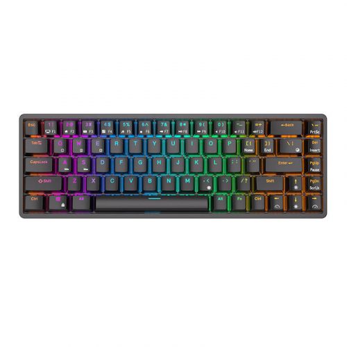 Tastatură mecanică fără fir Royal Kludge RK837 RGB, comutator maro (negru)