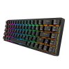 Tastatură mecanică fără fir Royal Kludge RK837 RGB, comutator maro (negru)