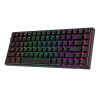 Tastatură mecanică fără fir Royal Kludge RK84 RGB, comutator roșu (negru)