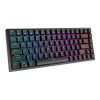 Tastatură mecanică fără fir Royal Kludge RK84 RGB, comutator roșu (negru)