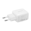 Încărcător de perete 25W PD Ricomm RC252 EU, 1xUSB-A, 1xUSB-C + cablu USB-C de 2,1m